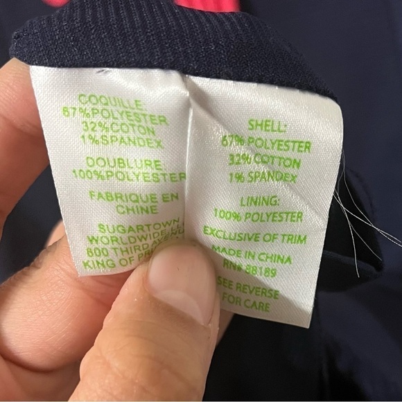 LILLY PULITZER Janice Navy Coral Knit Shift Embroidered Mini Dress Size XS - Picture 7 of 7